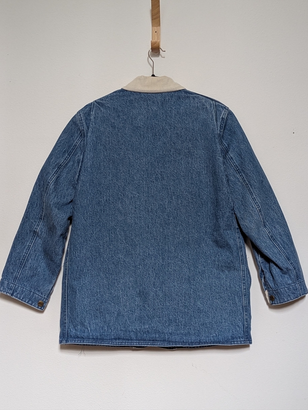 Vintage 1980s L.L. Bean Denim Barn Chore Coat - Women's Medium - Picture 3 of 11